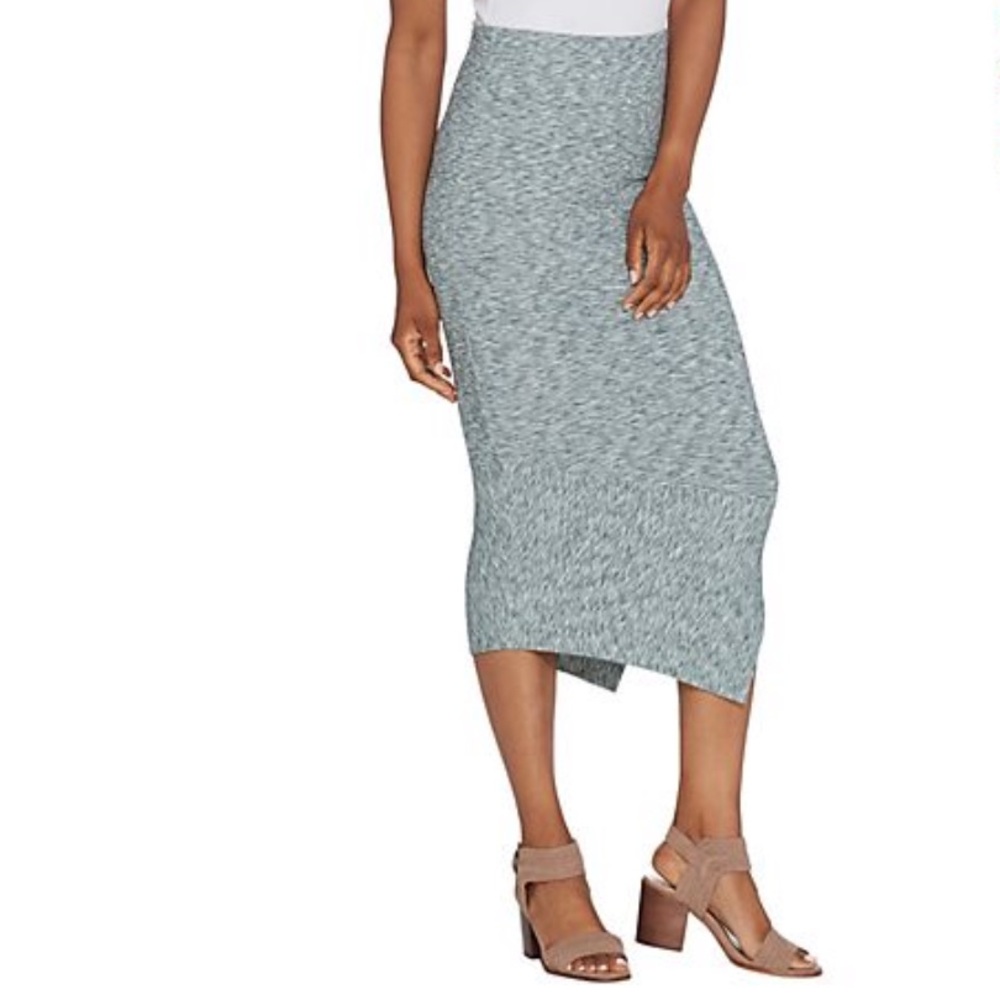 G.I.L.I. Asymmetrical Hem Knit Skirt